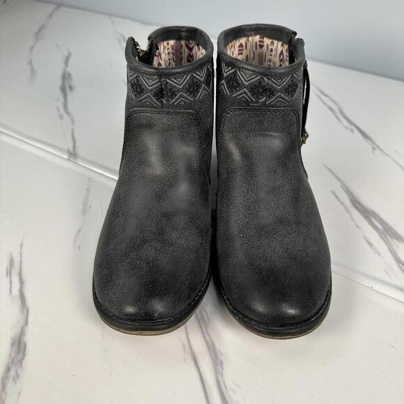 ROXY Sita Gray Zip Up Ankle Boot 6 - Picture 4 of 7